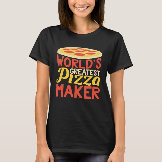 World s largest pizza baker tシャツ (正面)