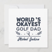 World’s Okayest Golf Dad Custom Name Design シーズンカード (正面)