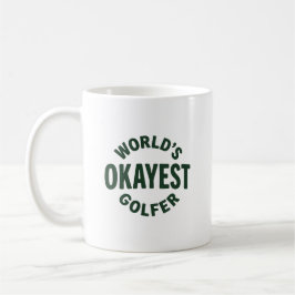 World’s Okayest Golfer Vintage Golf Humor コーヒーマグカップ