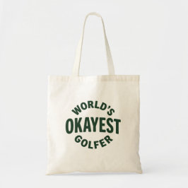 World’s Okayest Golfer Vintage Golf Humor トートバッグ