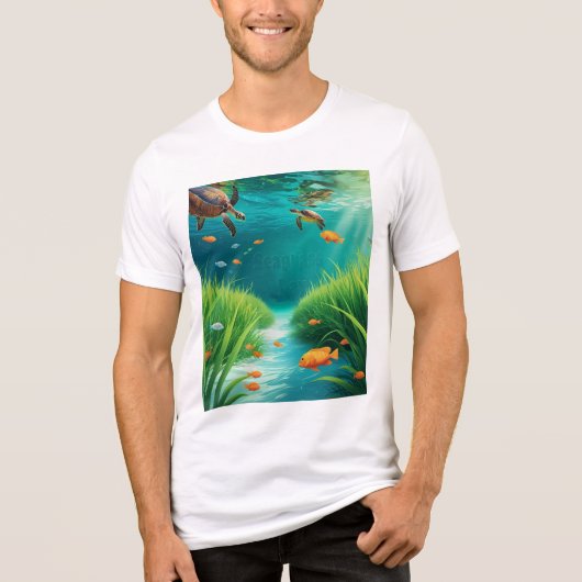 World Sea grass Day トライブレンドＴシャツ (正面)