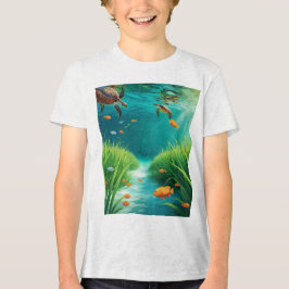 World Sea grass Day トライブレンドＴシャツ