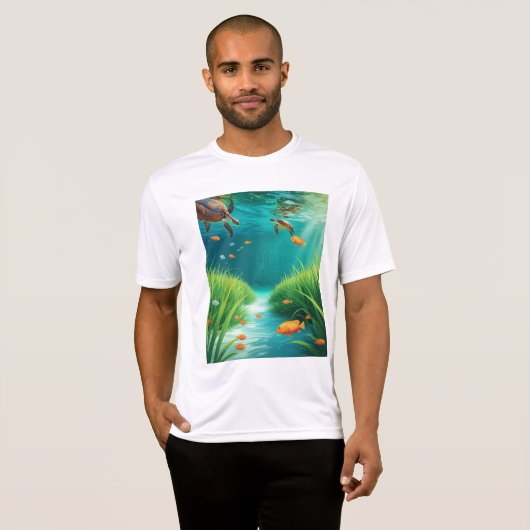 World Sea grass Day Tシャツ (正面フル)
