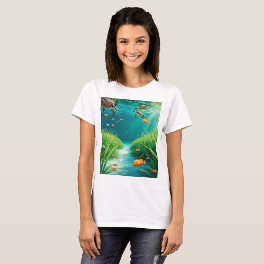 World Sea grass Day Tシャツ (正面フル)
