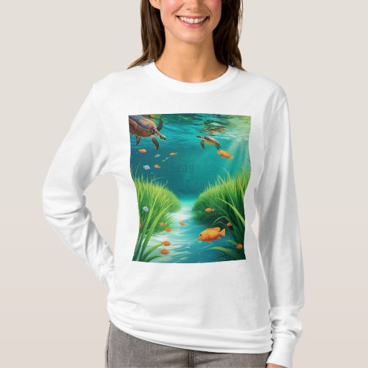 World Sea grass Day Tシャツ (正面)