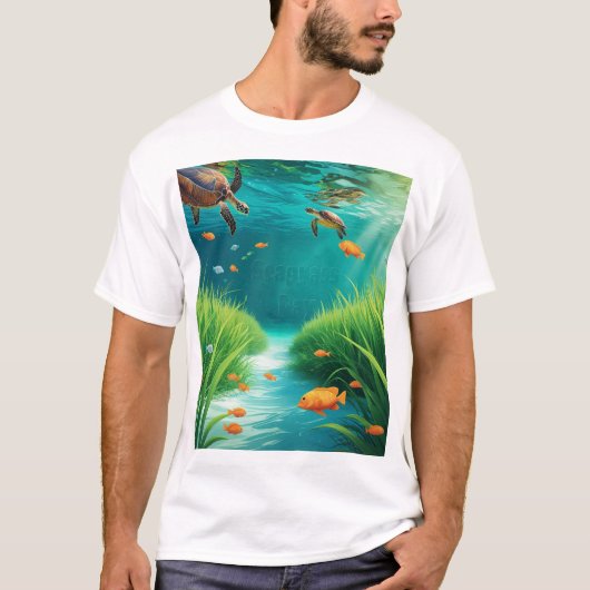 World Sea grass Day Tシャツ (正面)