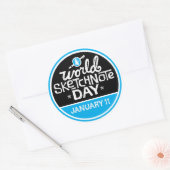 World Sketchnote Dayスタンプ ラウンドシール (封筒)