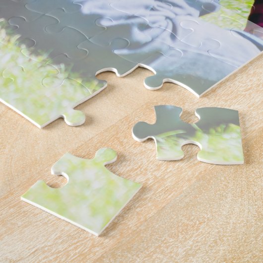 World Squareカスタムの写真とハ最高のータグのパパ ジグソーパズル (側面)