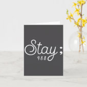 World Suicide Prevention Awareness Day Men Women S カード (黄色い花)