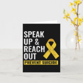 World Suicide Prevention Awareness Day Yellow Ribb カード (黄色い花)