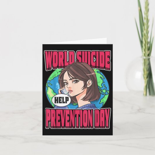 World Suicide Prevention Day Awareness September 1 カード (正面)