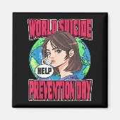 World Suicide Prevention Day Awareness September 1 マグネット (正面)
