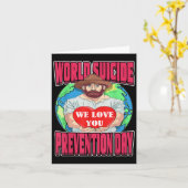 World Suicide Prevention Day Motivational Dad Sept カード (黄色い花)