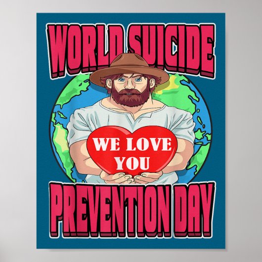 World Suicide Prevention Day Motivational Dad Sept ポスター (正面)