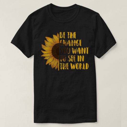 World Sunfで見たい変化は女性だ Tシャツ (デザイン正面)