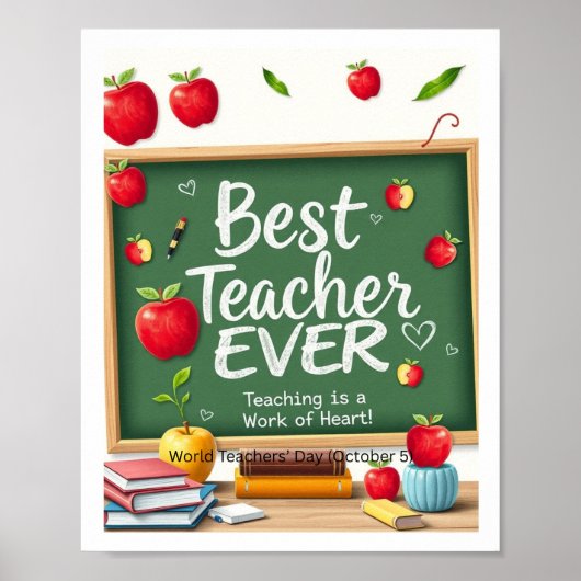 World Teachers’ Day Appreciation Designs  ポスター (正面)