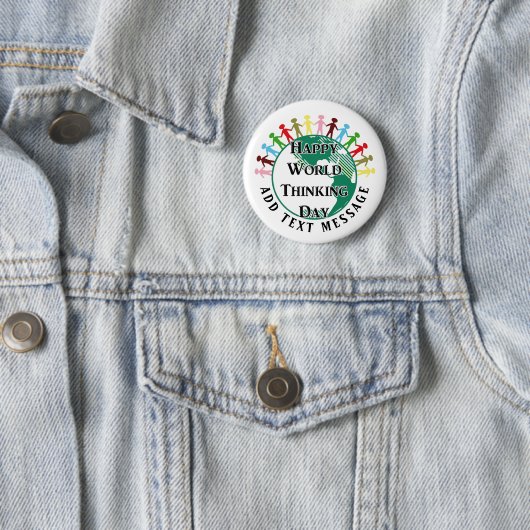 World Thinking Day Pinback Button 缶バッジ (インサイチュ)