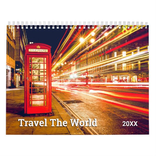 World Travelの14枚の写真、または写真の使用 カレンダー (カバー)