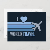 World Travelはがき、カスタマイズ可能 ポストカード (正面/裏面)