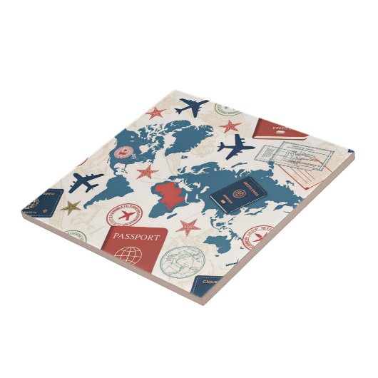 World Travel Map Pattern タイル (側面)
