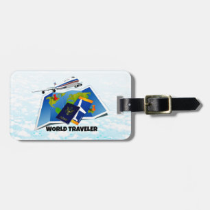 World Traveler – マップ、パスポート、チケット ラゲッジタグ
