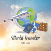 World Traveler Template, Add text, シール (正面)