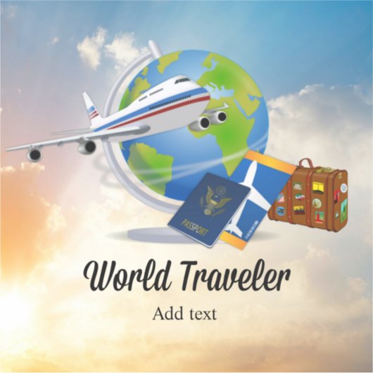 World Traveler Template, Add text, シール (正面)