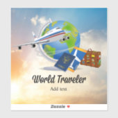 World Traveler Template, Add text, シール (シート)
