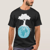 World Tree Roots Environmentalist And Nature Tシャツ (正面)