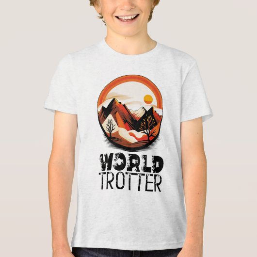 World Trotter - Aventura en el Horizonte トライブレンドＴシャツ (正面)