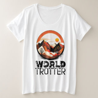 World Trotter - Aventura en el Horizonte プラスサイズTシャツ
