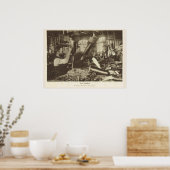 World War 1，フランス，義肢工場 ポスター (キッチン)