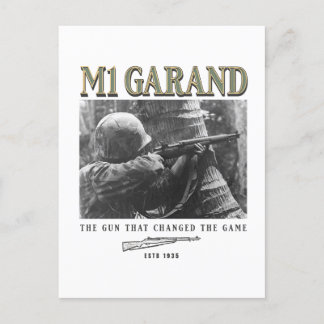 World War 2 Weapon M1 Garand Rifle ポストカード