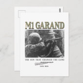 World War 2 Weapon M1 Garand Rifle ポストカード (正面/裏面)