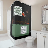 World War I Camp Library 1917軍隊 シャワーカーテン (インサイチュ)