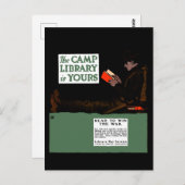 World War I Camp Library 1917軍隊 ポストカード (正面/裏面)