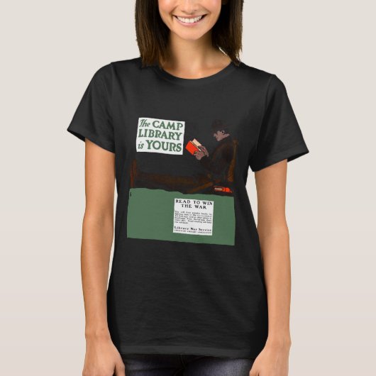 World War I Camp Library 1917軍隊 Tシャツ (正面)