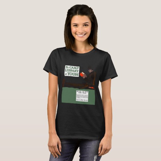 World War I Camp Library 1917軍隊 Tシャツ (正面フル)