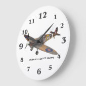World War ll Aircraft for Round (Large) Wall Clock ラージ壁時計 (傾斜)