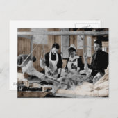 World War One Armyナースとスタッフと患者 ポストカード (正面/裏面)