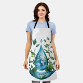 World Water Day エプロン (着用した状態)