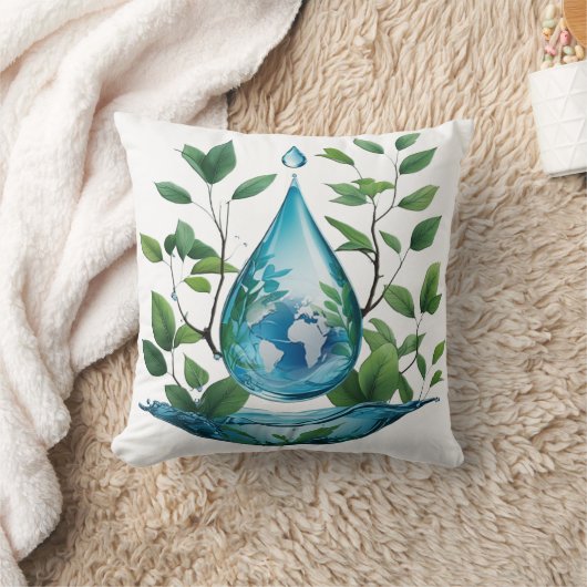 World Water Day クッション (ブランケット)