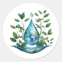 World Water Day ラウンドシール