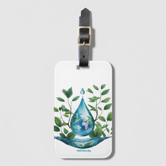 World Water Day ラゲッジタグ (正面縦)