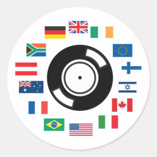 World Wide DJ ラウンドシール