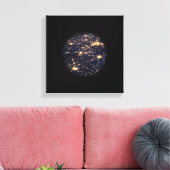 World Wide Networkくもの巣のCanvas Print キャンバスプリント (インサイチュ (リビング))