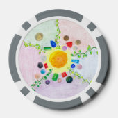 World Within Gems and Pearlsトランプのポーカー・チップ ポーカーチップ (裏面)