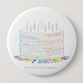 World Wordお誕生日ケーキボタン 缶バッジ