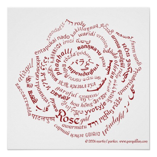 World Wordバラポスター ポスター (正面)