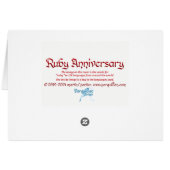 World Wordルビー記念日カード (裏面横)